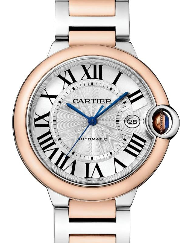 Cartier Ballon Bleu de Cartier Steel/Rose Gold 42mm Silver Dial W2BB0034