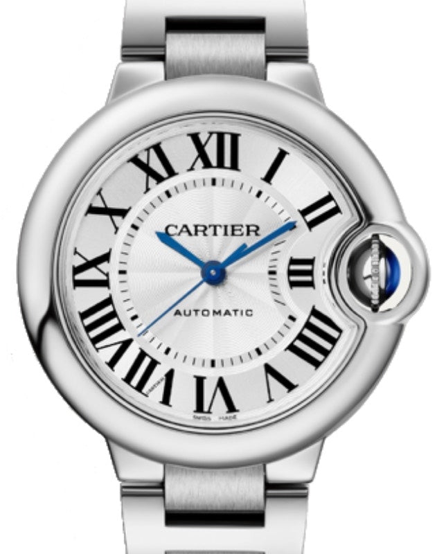 Cartier Ballon Bleu de Cartier Steel 33mm Silver Dial WSBB0044
