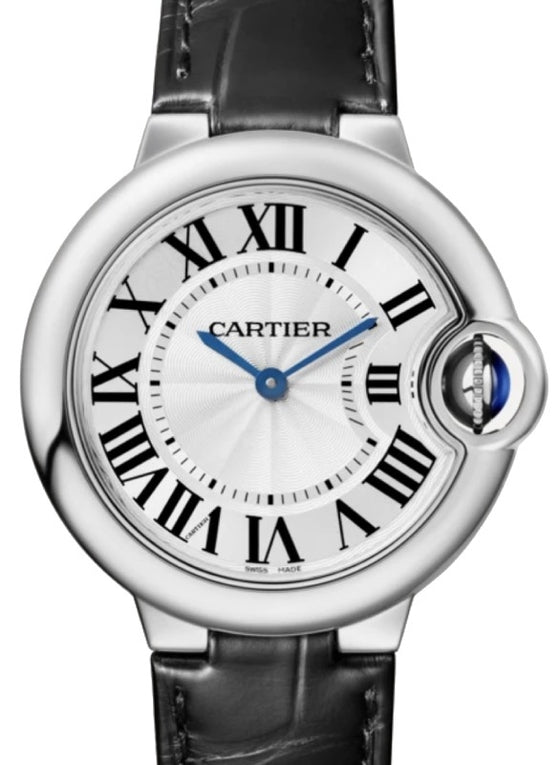 Cartier Ballon Bleu de Cartier 33mm Quartz Steel Silver Dial WSBB0034 - BRAND NEW