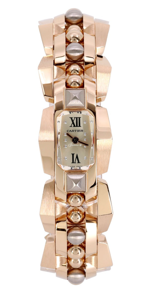 Cartier Clash [Un]limited Rose Gold Silver Dial Quartz WGMB0003