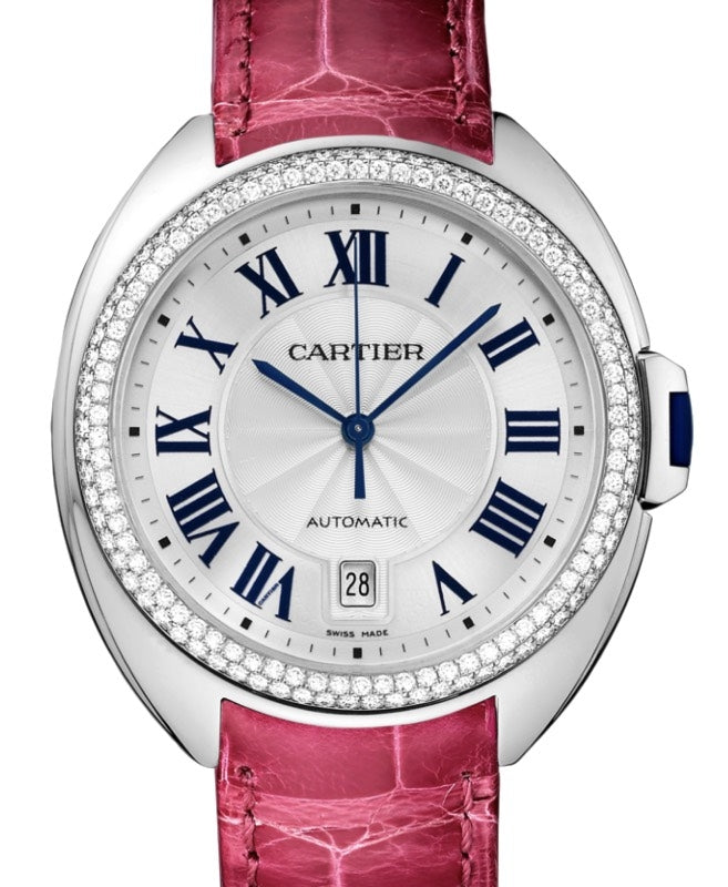Cartier Cle de Cartier White Gold/Diamonds 40mm Silver Dial WJCL0011 - BRAND NEW