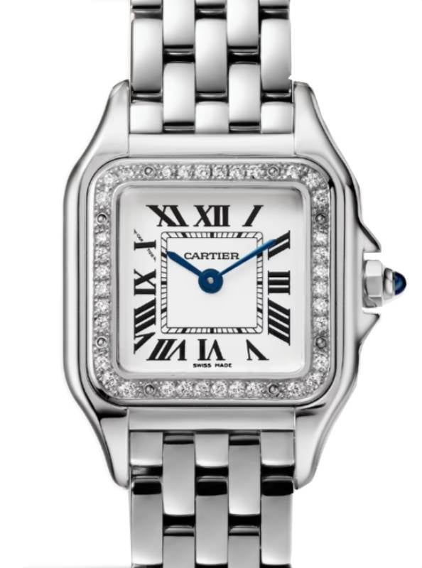 Cartier Panth?re de Cartier Small Quartz Steel Diamond Bezel W4PN0007