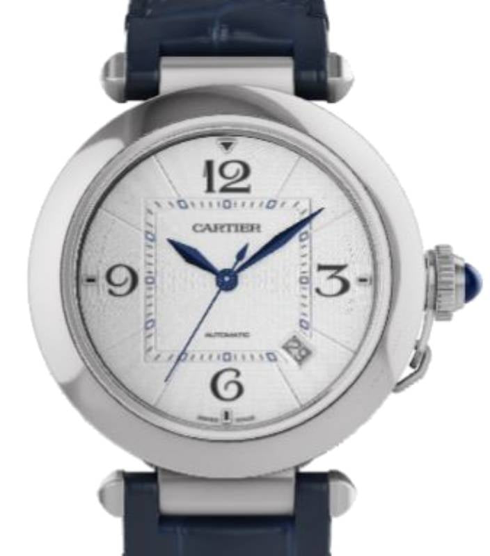 Cartier Pasha De Cartier Steel 41mm Silver Dial WSPA0010 - BRAND NEW