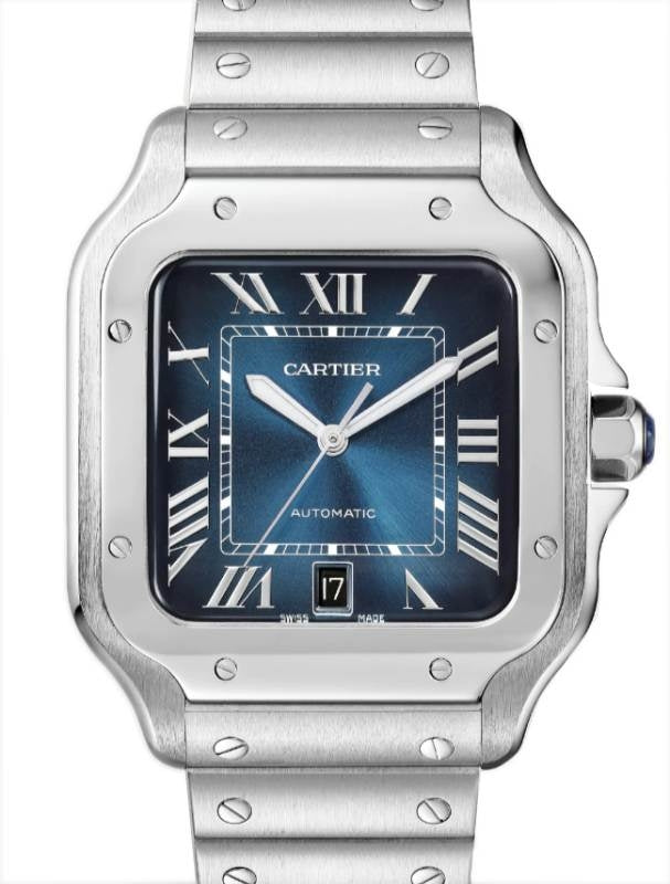Cartier Santos de Cartier Large Stainless Steel Blue Dial WSSA0030 - BRAND NEW