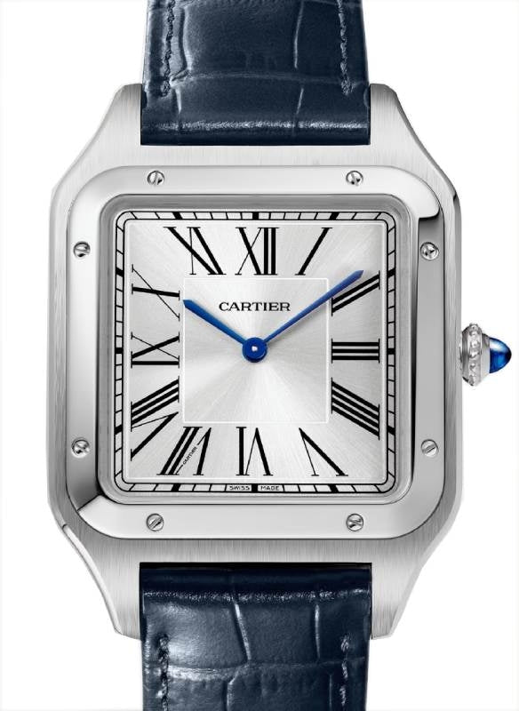 Santos-Dumont Extra-Large Steel Silver Dial WSSA0032