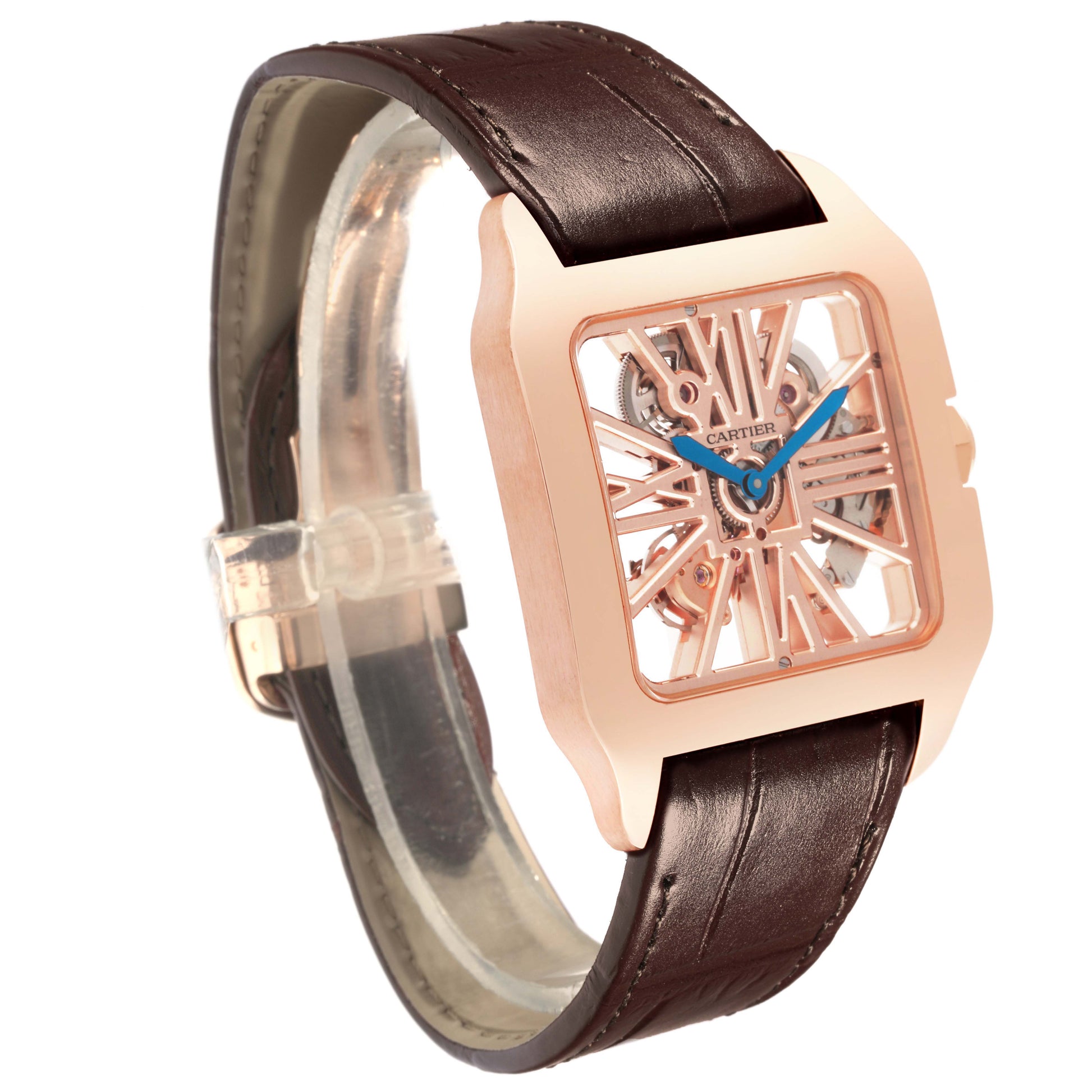 CARTIER W2020057 SANTOS DUMONT PINK GOLD BRAND NEW