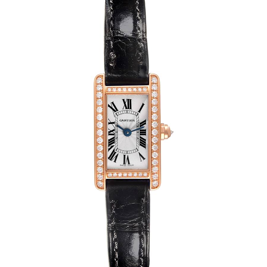 CARTIER WB710014 TANK AMERICAINE 18K PINK GOLD, DIAMONDS BRAND NEW
