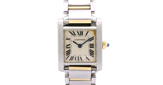 Cartier Tank Francaise Small Model Steel/Yellow Gold Roman Dial Quartz W51007Q4 - PRE-OWNED