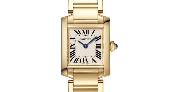 Cartier Tank Francaise Ladies Watch Small Quartz Yellow Gold Silver Dial Bracelet WGTA0031