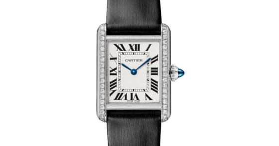 Cartier Tank Must Small Quartz Steel Diamond Bezel Silver Dial W4TA0031