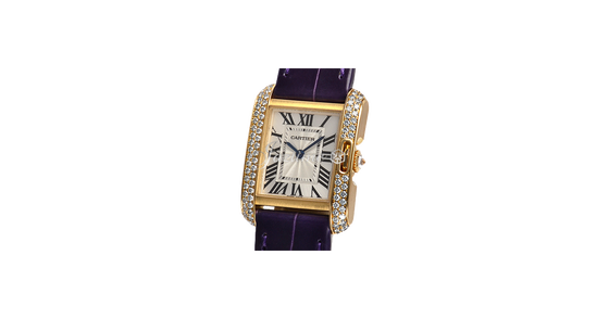 CARTIER WT100014 TANK ANGLAISE 18K YELLOW GOLD, DIAMONDS BRAND NEW