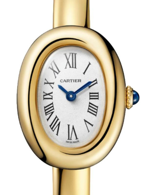 Cartier Baignoire Mini SIze 15 Quartz Yellow Gold Silver Dial WGBA0018 / WGBA0044- BRAND NEW