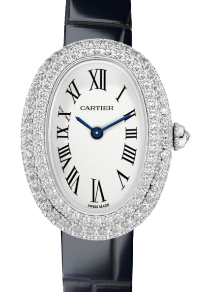 Cartier Baignoire Quartz Small White Gold/Diamonds Silver Dial WJBA0049 - BRAND NEW