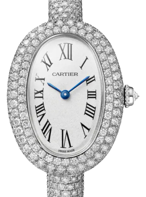 Cartier Baignoire Small Size 15 Quartz White Gold/Diamonds HPI01823