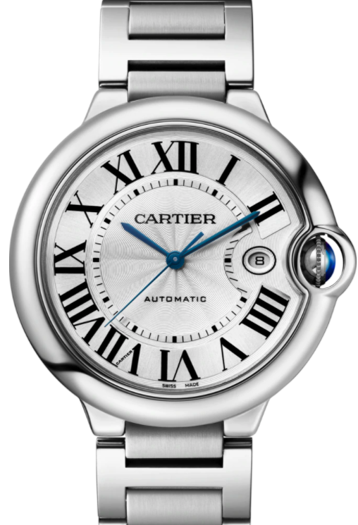Cartier Ballon Bleu De Cartier 42mm Silver Dial Stainless Steel Bezel & Bracelet W69012Z4 - BRAND NEW