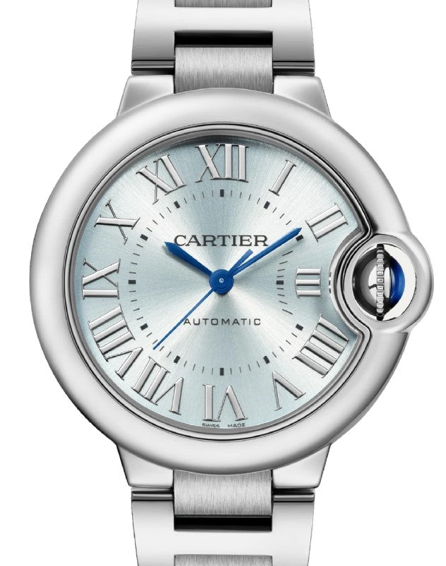 Cartier Ballon Bleu de Cartier Steel 33mm Blue Silver Dial WSBB0062