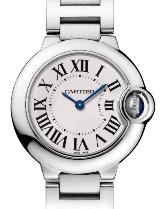 Cartier Ballon Bleu de Cartier Quartz Steel 28mm Silver Dial WSBB0067 - BRAND NEW