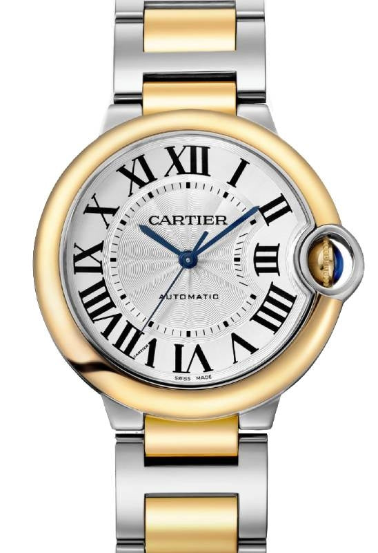 Ballon Bleu de Cartier Steel/Yellow Gold 36mm Silver Dial W2BB0038 - BRAND NEW