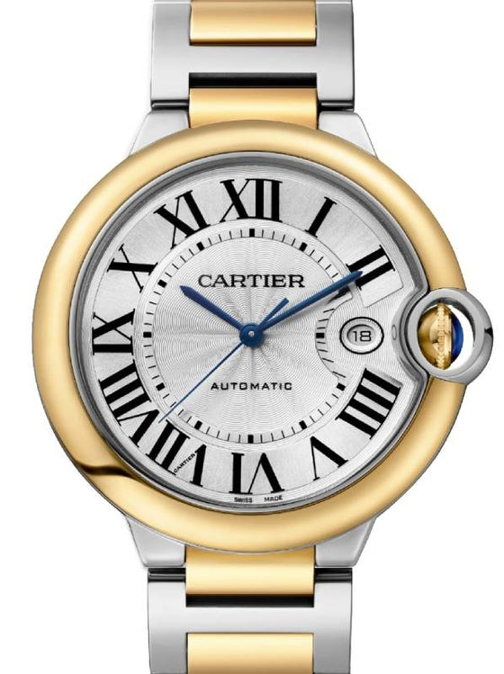 Cartier Ballon Bleu de Cartier Stainless Steel/Yellow Gold 42mm Silver Dial W2BB0039 - BRAND NEW