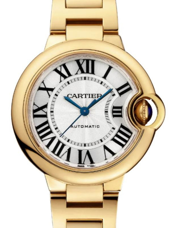 Cartier Ballon Bleu de Cartier Yellow Gold 33mm Silver Dial WGBB0045 - BRAND NEW