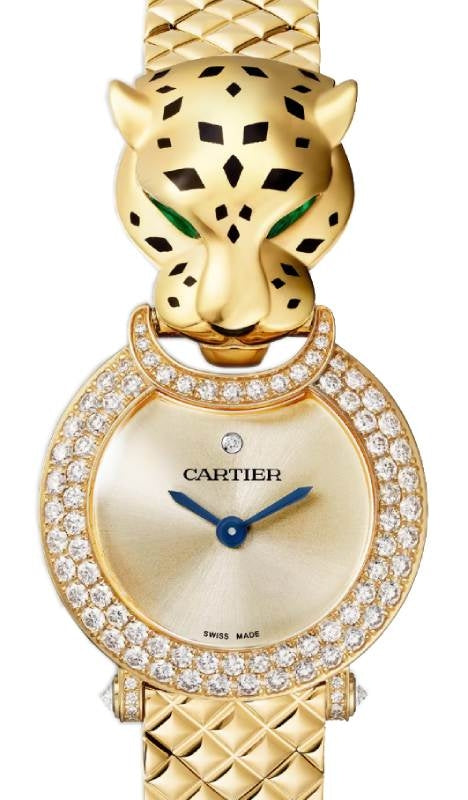 La Panthere De Cartier 23.6mm Quartz Yellow Gold/Diamonds Golden Dial HPI01526