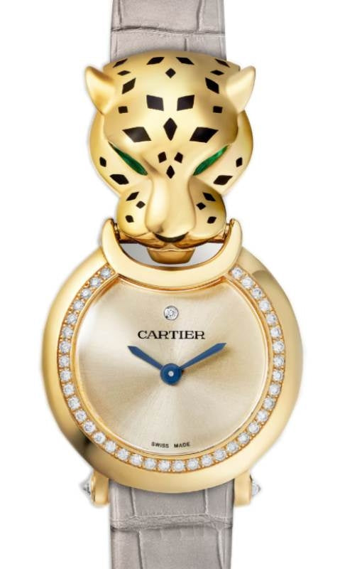 La Panthere De Cartier 23.6mm Quartz Yellow Gold/Diamonds Leather Strap HPI01297