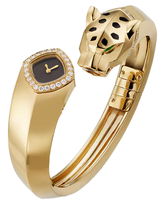 Cartier La Panthere Bangle 18mm Quartz Yellow Gold/Diamonds HPI01217