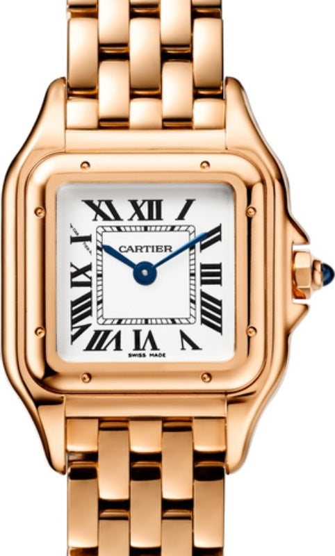 Panthere de Cartier Small Quartz Rose Gold Silver Dial WGPN0006