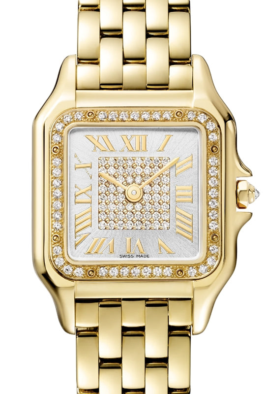 Panthere de Cartier Medium Quartz Yellow Gold Diamond Bezel & Dial WJPN0043