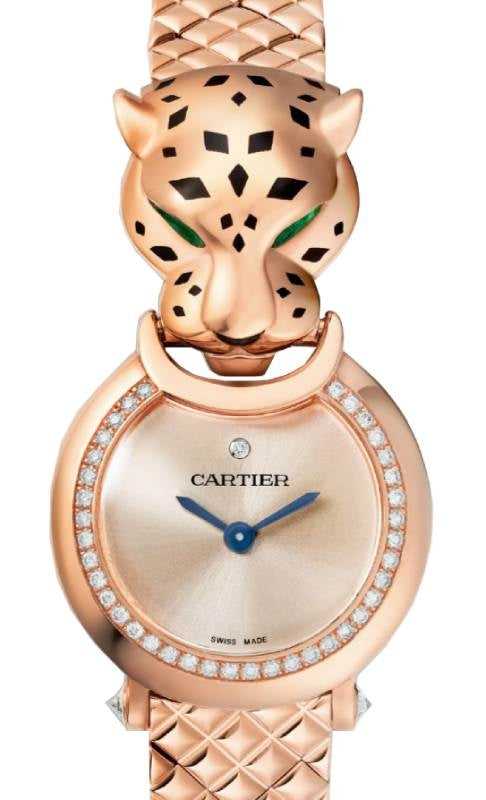 La Panthere De Cartier 23.6mm Quartz Rose Gold Pink Dial HPI01381