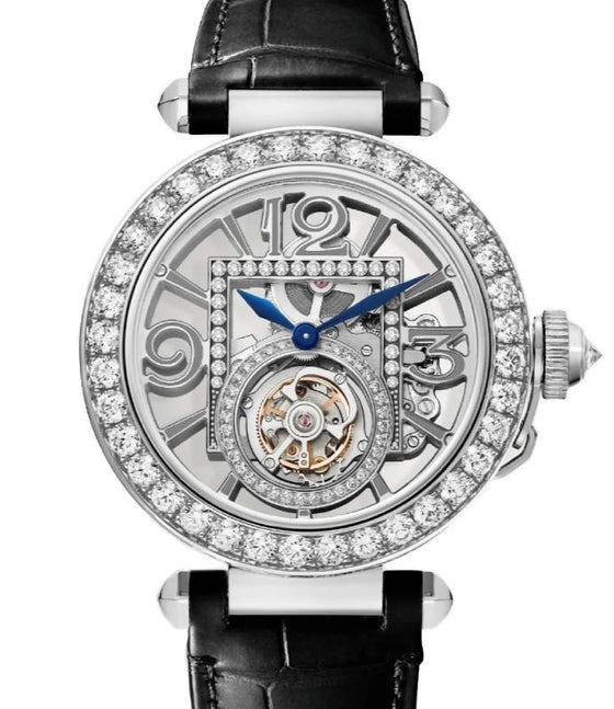 Cartier Pasha De Cartier Tourbillon White Gold/Diamonds 41mm Skeleton Dial HPI01435 - BRAND NEW