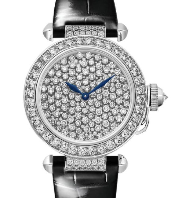 Cartier Pasha De Cartier White Gold/Diamond Pave 35mm HPI01450 - BRAND NEW