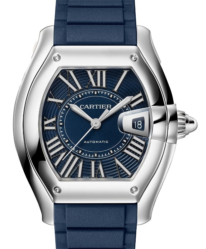 Cartier Roadster Large Steel Blue Dial WSRD0014