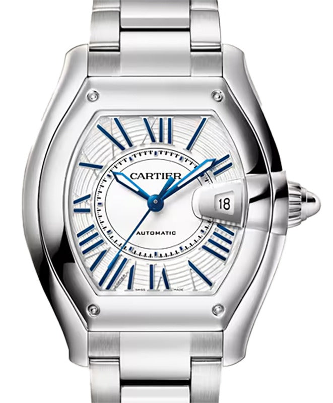 Cartier Roadster Large Steel White Dial WSRD0020