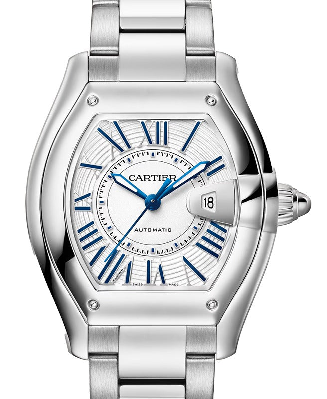Cartier Roadster Medium Steel White Dial WSRD0019