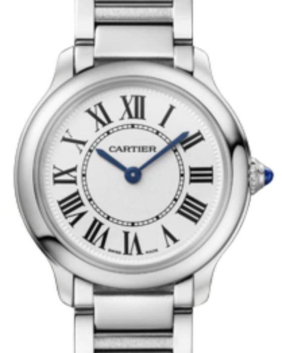 Cartier Ronde Must de Cartier Quartz 29mm Stainless Steel Silver Dial WSRN0033 - BRAND NEW