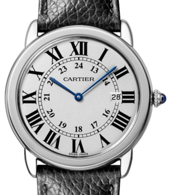 Cartier Ronde Solo de Cartier Quartz Stainless Steel 36mm Silver Dial WSRN0029