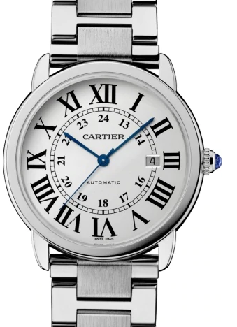 Cartier Ronde Solo de Cartier Men's Watch Automatic Stainless Steel 42mm Silver Dial Steel Bracelet W6701011 - BRAND NEW