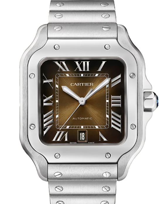 Cartier Santos de Cartier Large Steel Brown Dial WSSA0064