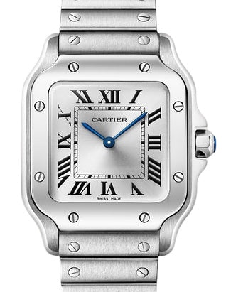 Cartier Santos de Cartier Small Quartz Steel Silver Dial WSSA0082