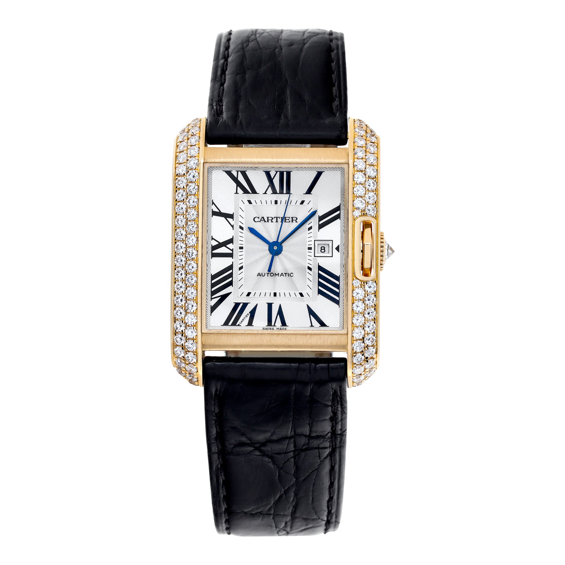 CARTIER WT100017 TANK ANGLAISE 18K YELLOW GOLD, DIAMONDS - BRAND NEW