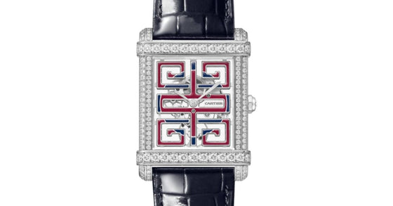 Cartier Tank Chinoise Large Manual Winding Platinum/Diamonds Skeleton Dial Leather Strap HPI01507 - BRAND NEW