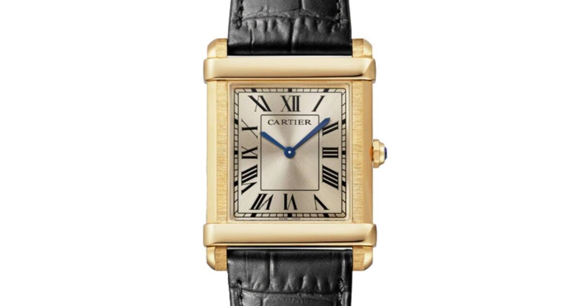 Cartier Tank Chinoise "100th Anniversary" Large Yellow Gold Golden Sunray Dial WGTA0088