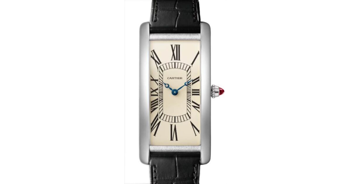 Cartier Tank Cintree Large Manual Winding Platinum Eggshell Dial WGTA0193