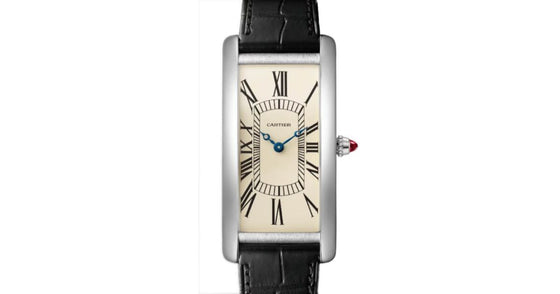 Cartier Tank Cintree Large Manual Winding Platinum Eggshell Dial WGTA0193
