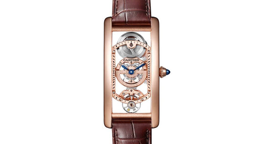 Cartier Tank Cintree Large Manual Winding Rose Gold Skeleton Dial WHTA0008
