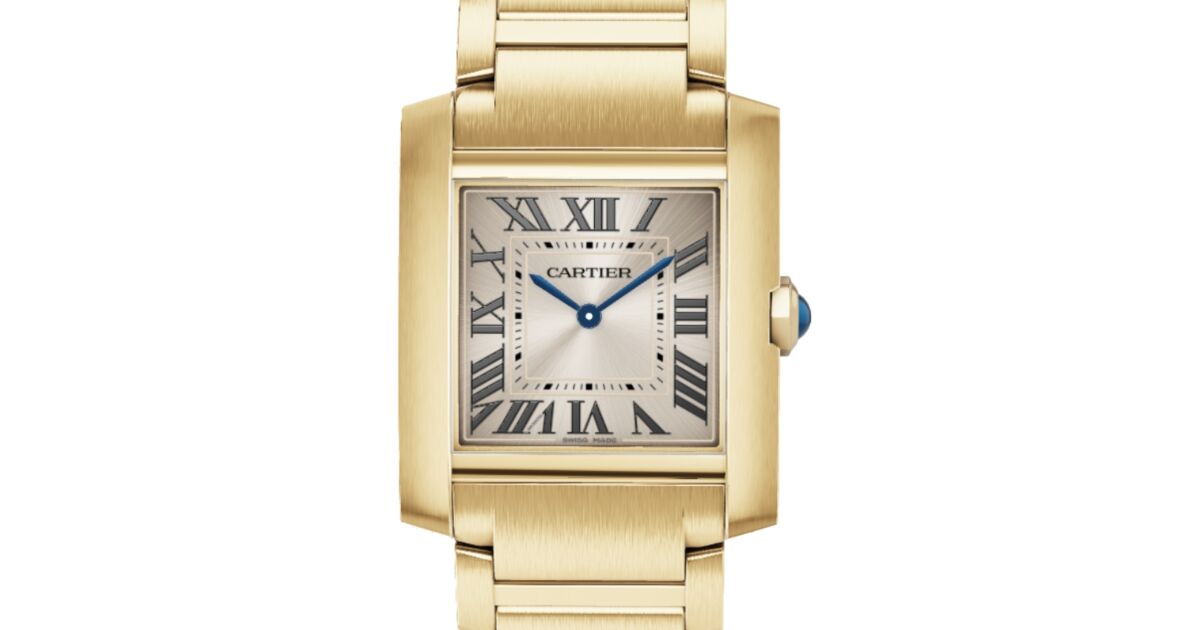 Cartier Tank Francaise Medium Quartz Yellow Gold Golden Dial WGTA0113 - BRAND NEW