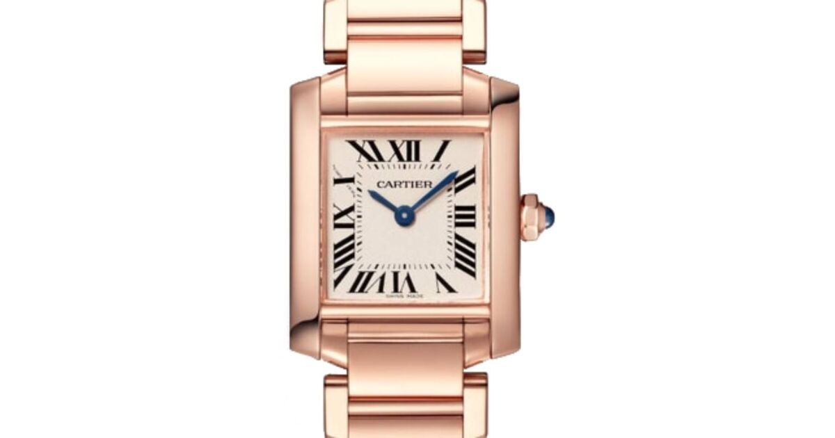 Cartier Tank Francaise Ladies Watch Small Quartz Rose Gold Silver Dial Bracelet WGTA0029