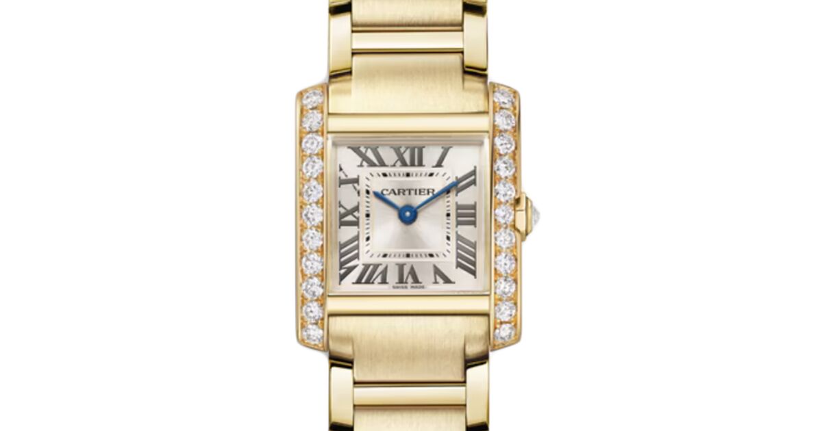 Cartier Tank Francaise Small Quartz Yellow Gold/Diamonds WJTA0062