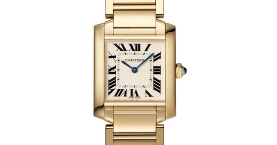 Cartier Tank Francaise Women's Watch Medium Quartz Yellow Gold Silver Dial Yellow Gold Bracelet WGTA0032 - BRAND NEW